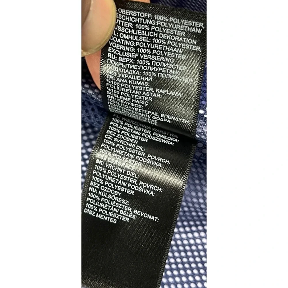 The North Face Boys L 14/16 Blue Waterproof‎ Windbreaker Hooded Shell Jacket